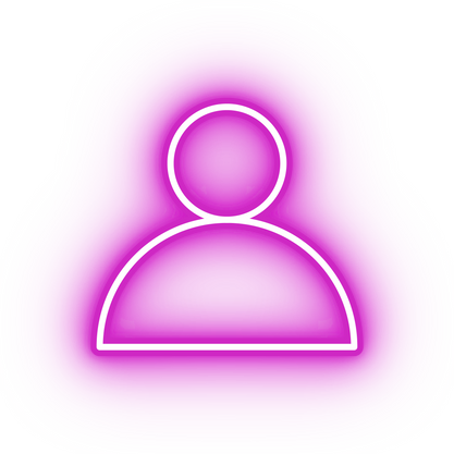 Neon pink profile icon