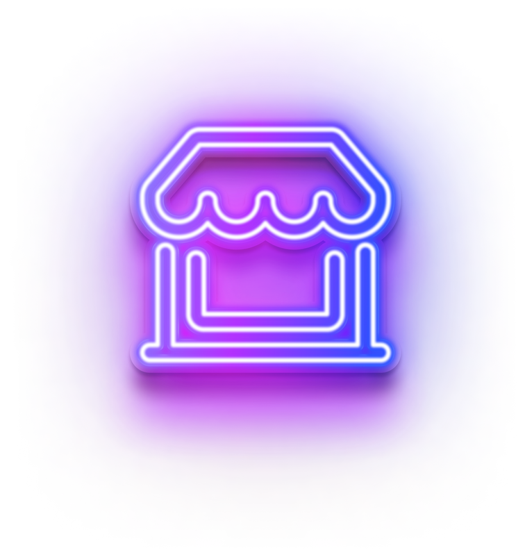 Neon Shop Icon